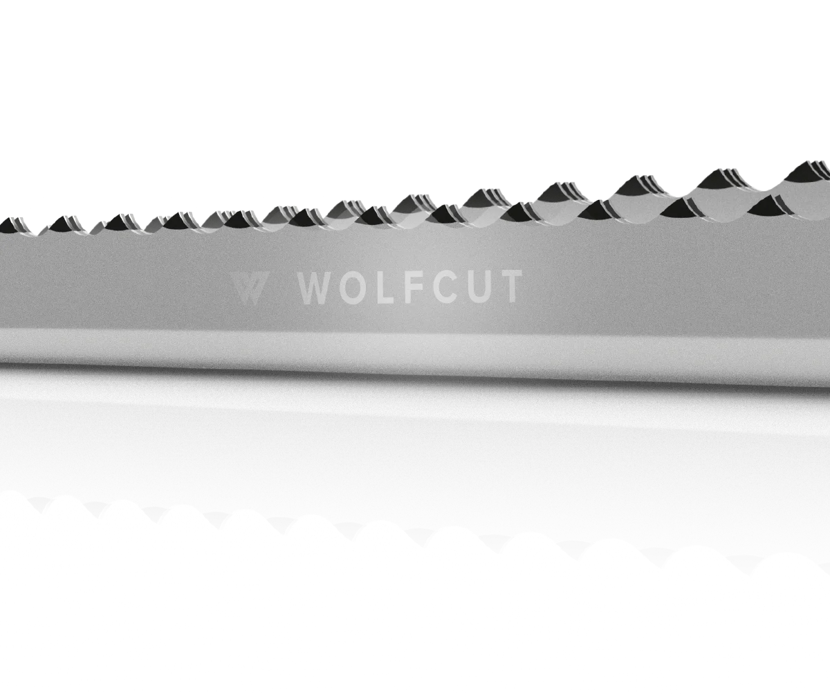 WOLFCUT Bandsägeblatt mit geschärften Zahnspitzen